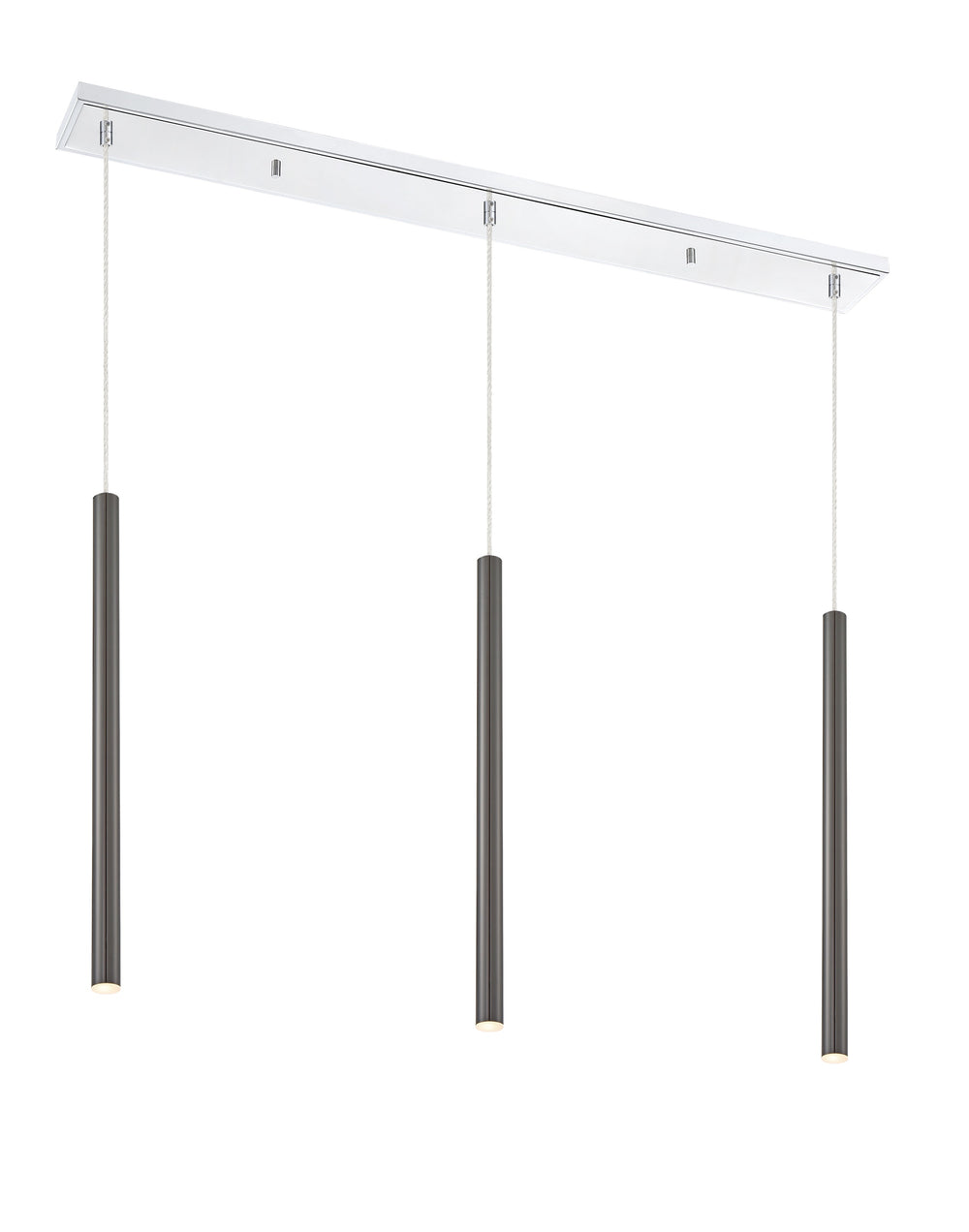 Forest 3 Light Island/Billiard in Chrome Finish