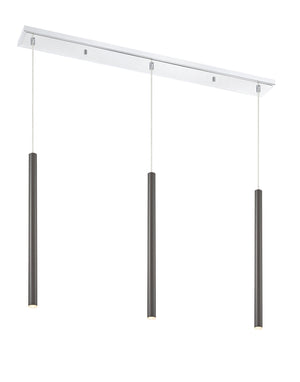 Forest 3 Light Island/Billiard in Chrome Finish