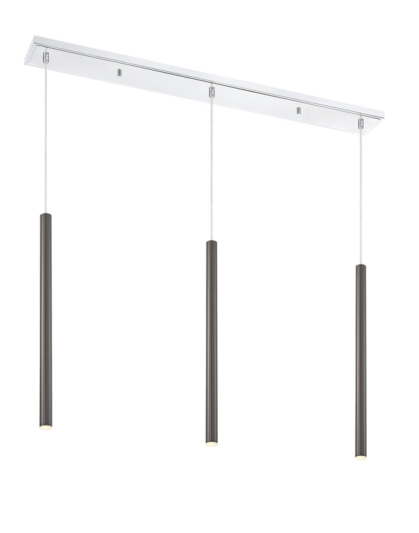 Forest 3 Light Island/Billiard in Chrome Finish