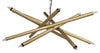 Ikram Chandelier, Small, Metal with Brass Finish