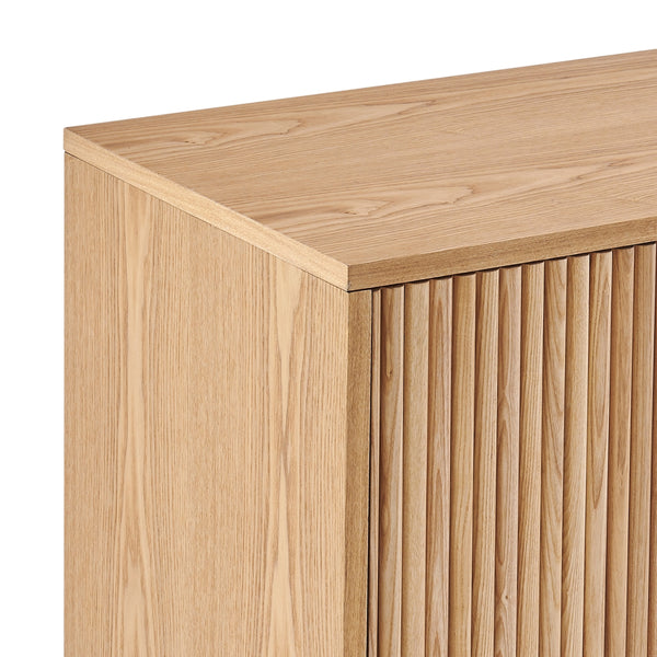 Ingrid KD Sideboard w/ 4 Doors, Natural 