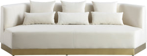 Dianna Sofa In Cream Velvet