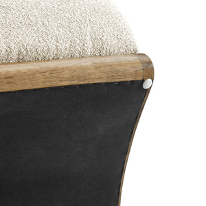 Lucius Boucle Accent Chair, Milford Beige 