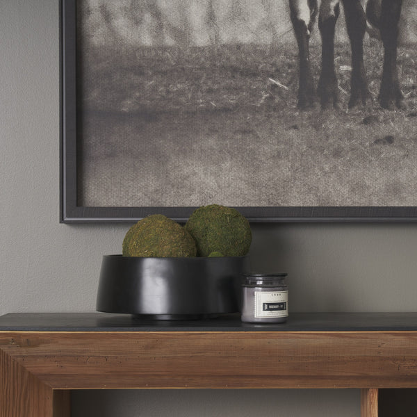 Kadara Black Solid Wood Decorative Bowl