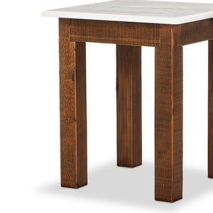 Jessa End Table in Waxed Bleached