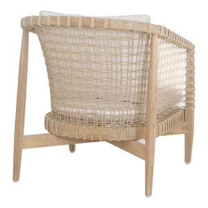 Moe's Kuna Outdoor Lounge Chair in White
