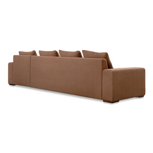 Moe's Thomas Right Sectional in Rust Polyester