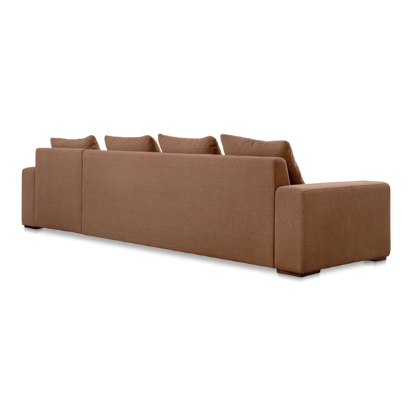 Moe's Thomas Right Sectional in Rust Polyester