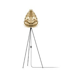 Conia Brass 63" Tripod Floor Lamp with Black Base