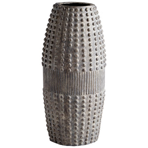 Tall Scoria Vase in Gray