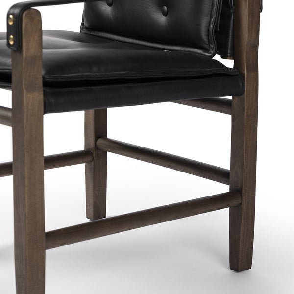 Lenz Dining Armchair In Carson Black