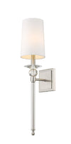 Ava 1 Light Wall Sconce in Brushed Nickel Finish