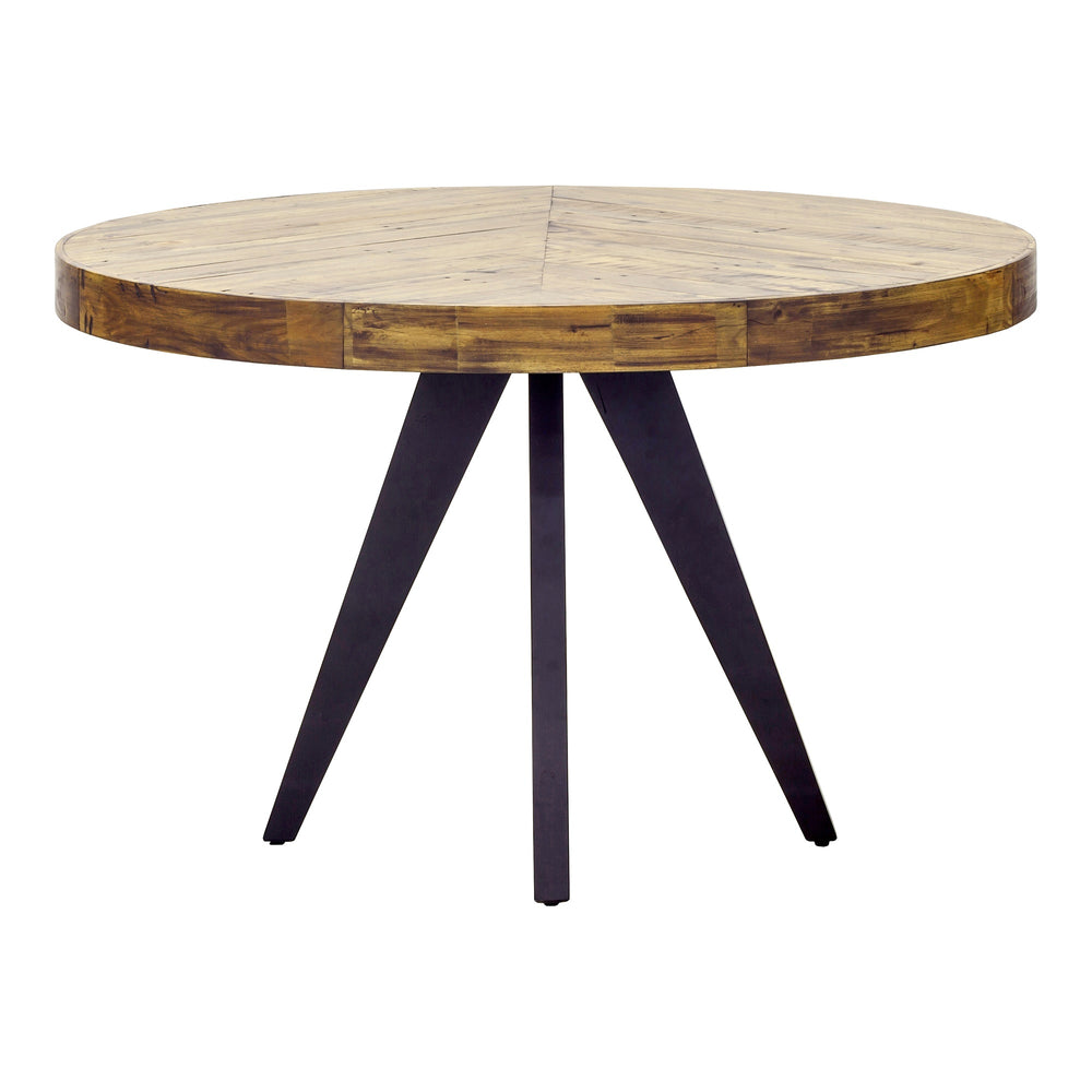 Moe's Parq Round Dining Table in Amber