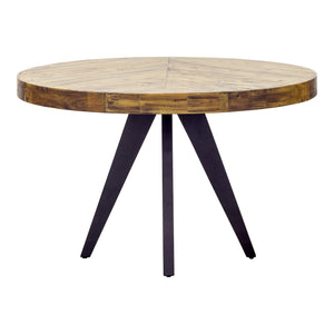 Moe's Parq Round Dining Table in Amber