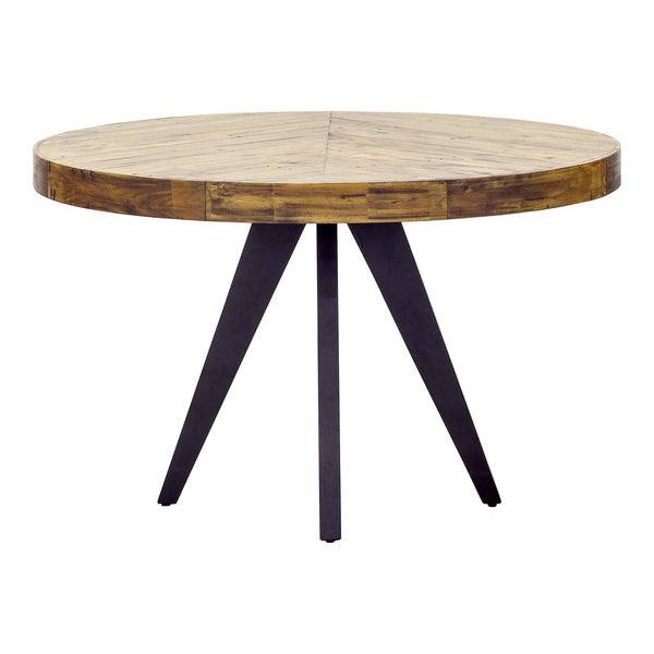 Moe's Parq Round Dining Table in Amber