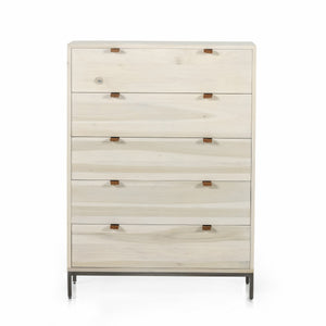 Trey 5 Drawer Dresser In Dove Poplar