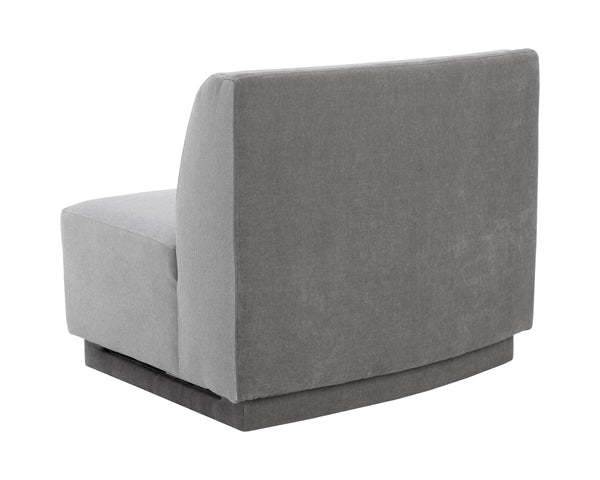 JACLYN MODULAR - ARMLESS CHAIR - EGYPT LIGHT GREY / DANNY MEDIUM GREY