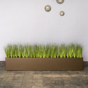 Short Japanese Grass in Custom Rectangle Planter