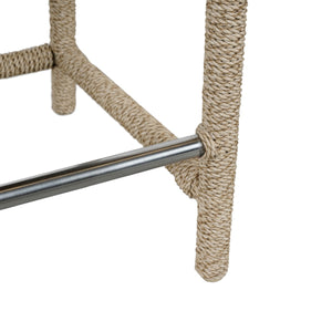 Brisbane Woven Frame Counter Stool with Olefin Cushion