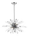 Burst 8 Light Island/Billiard in Chrome Finish