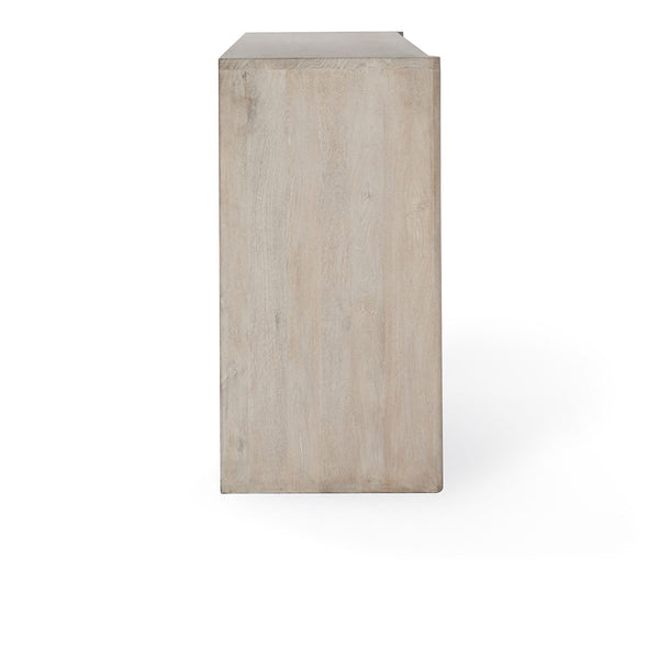 Ledro Solid Wood 4-Drawer Cabinet in Cream