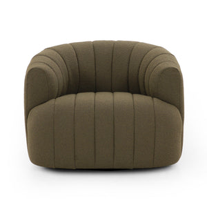 Elliana Swivel Chair - FIQA Boucle Olive
