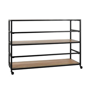 Glendora Rack - Iron & Mango Wood, Black/Natural