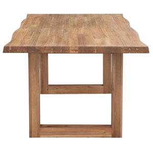 Windsor 79" Live-Edge Dining Table Wooden Legs In Natural