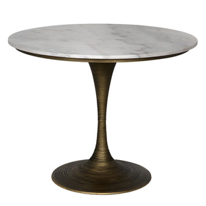 Joni Table 36", Aged Brass Finish