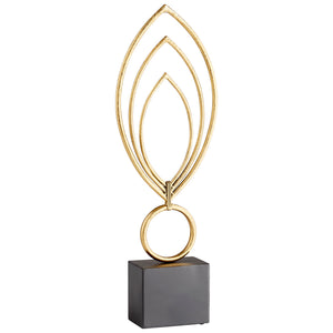 Nova Sculpture in Gold and Black