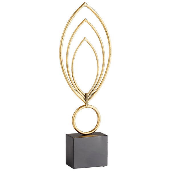 Nova Sculpture in Gold and Black