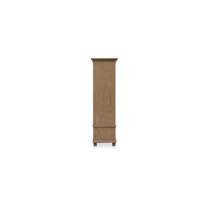 Moe's Lillian Tall Cabinet Brown with Glass Doors