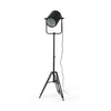 Debdou 22L x 22W x 61H Black and White Metal Adjustable Cinema-Style Floor Lamp