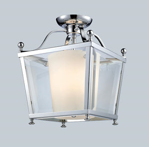 Ashbury 3 Light Semi Flush Mount in Chrome Finish