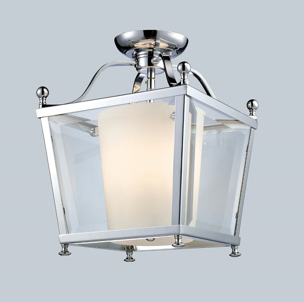 Ashbury 3 Light Semi Flush Mount in Chrome Finish