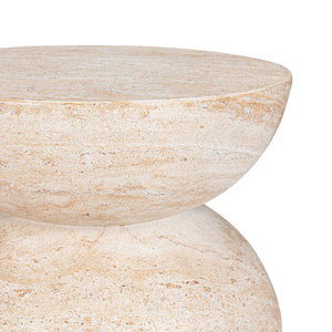 Ridgewood Outdoor Stool in Beige with Stain-Resistant Finish