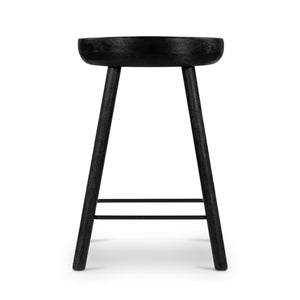 Barrett Stool In Matte Black Parawd In Counter