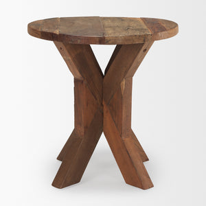 Heidi Reclaimed Brown Wooden End Table
