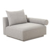 Rosello Right Arm Facing Chair in Light Grey