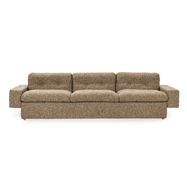Lucca Upholstered Sofa - Mid-Century Yellow Honey