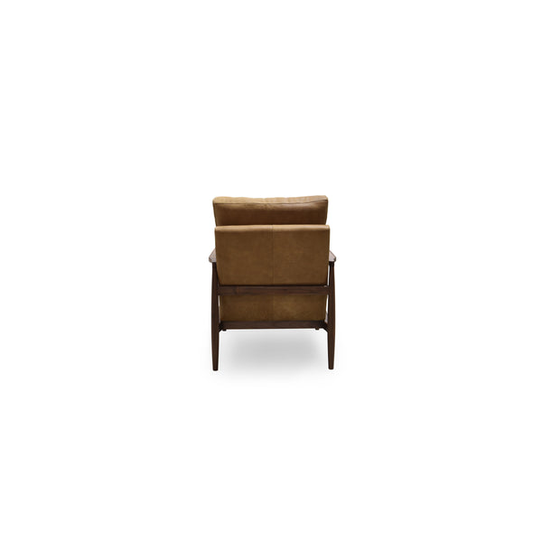 Moe's Arturo Accent Chair in Tan Leather