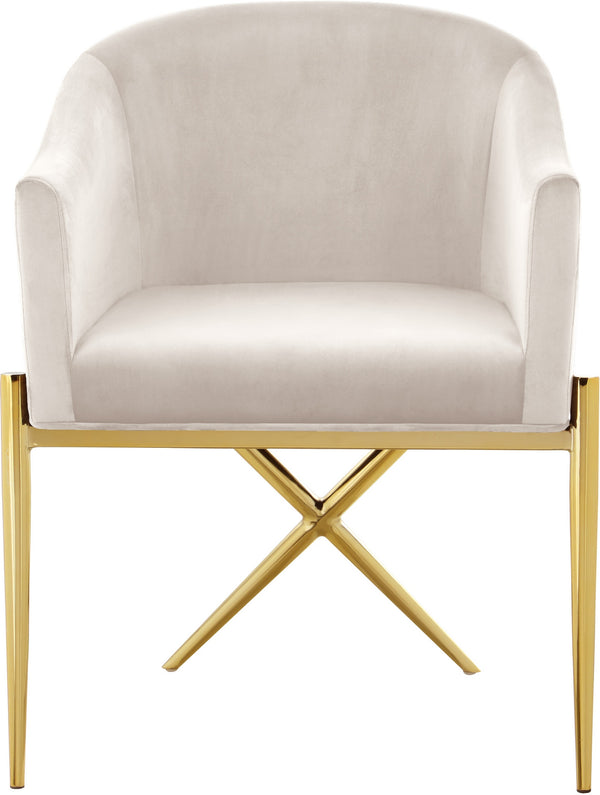 Doris Dining Chair In Cream Velvet