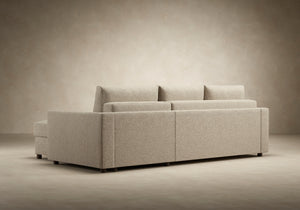 NEAH SOFA BED, CURVED W/LOUNGER, 55"X77"
