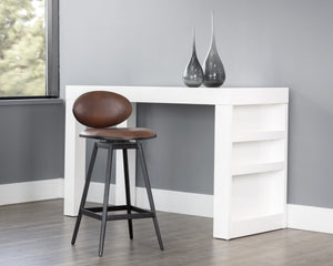 EMBER SWIVEL COUNTER STOOL - BRAVO COGNAC