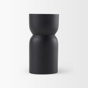 Malta Small Black Metal Candle Holder