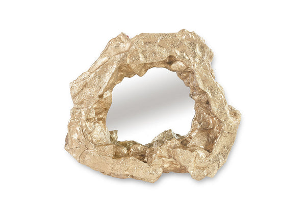 Rock Pond Mirror, Gold Leaf