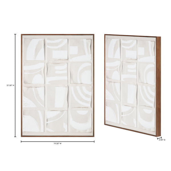 Unfold 2 Framed Print by Moe's - Multicolor