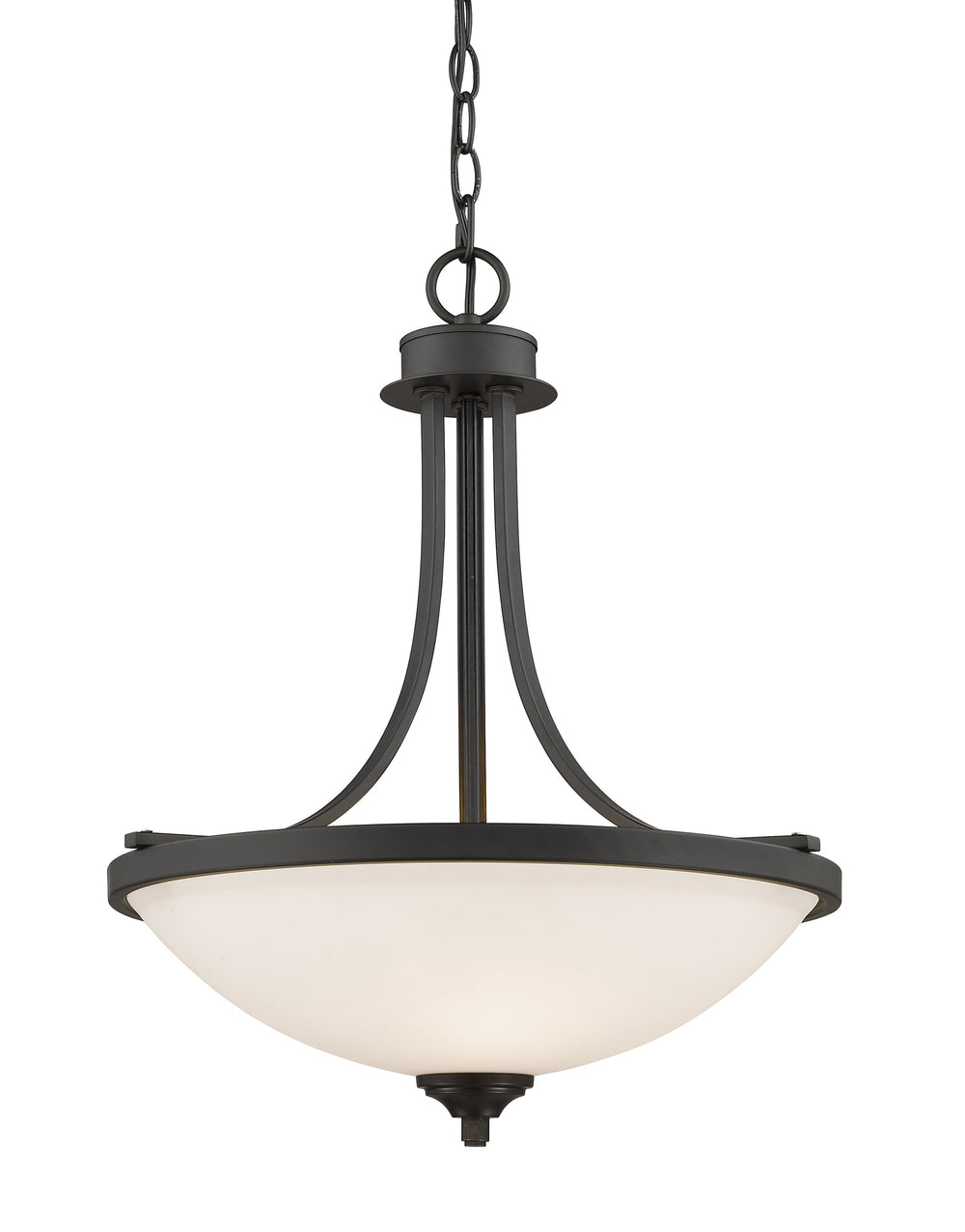 Bordeaux 3 Light Pendant in Bronze Finish