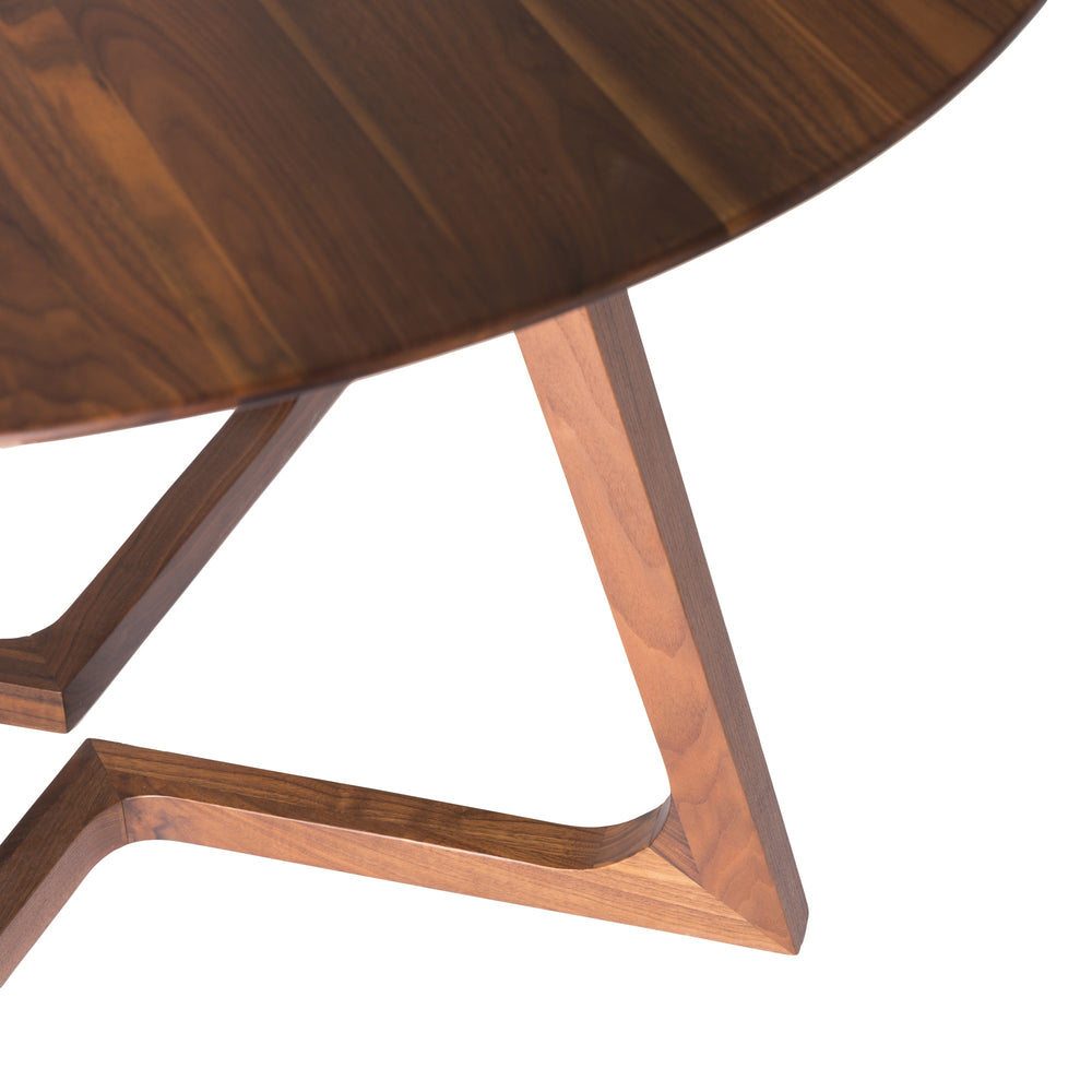 Moe's Godenza Round Dining Table in Walnut