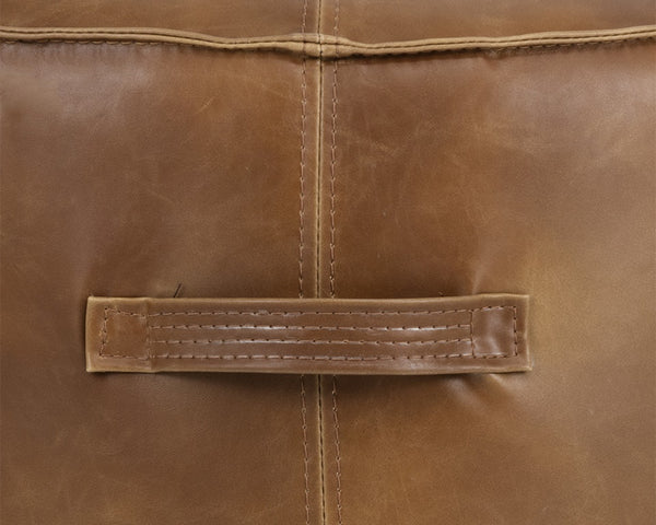 Mitchell Ottoman - Tobacco Tan